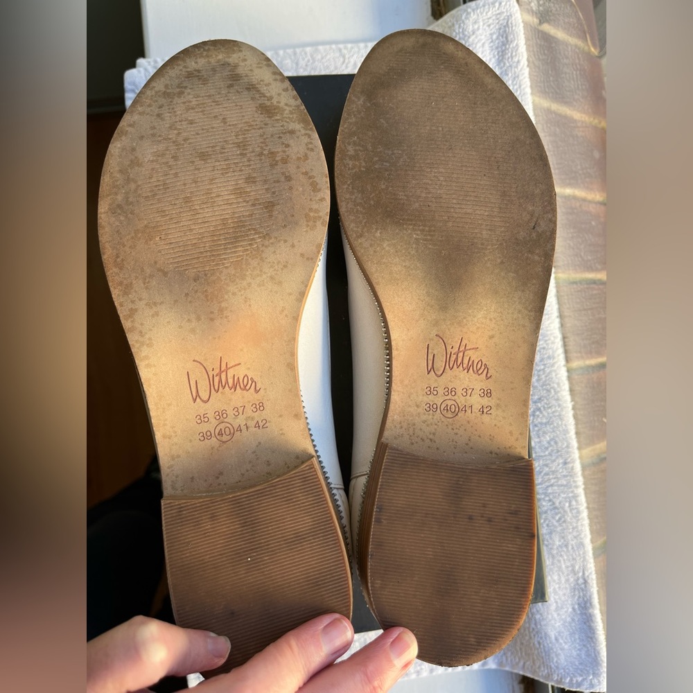 Wittner Halia cream leather loafer - Picture 5 of 7